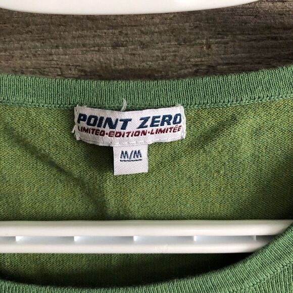 Point Zero size Med Green long sleeve top with button detail - Picture 4 of 5